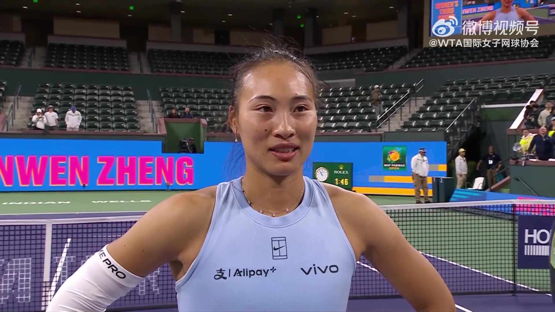 DB电子官网还记得上一次对孙璐璐的失利吗？郑钦文：说实话，我不会原谅