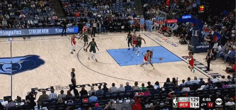 DG视讯官网平台还没有放弃！莫兰特大空位三分后滞空对抗上篮2+0 连追5分！